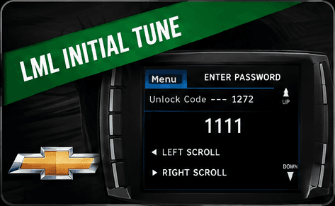 Duramax LML First-Tune Code tuner screen