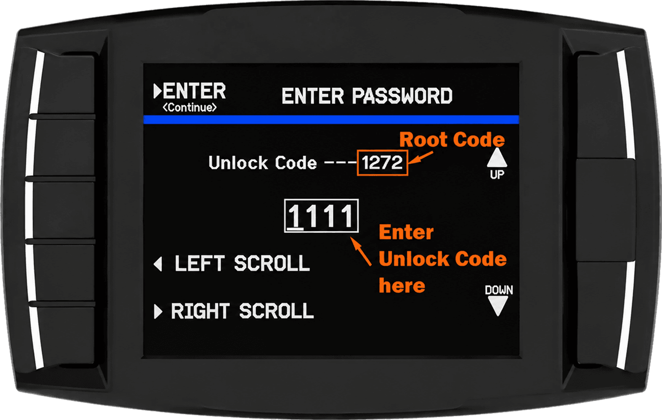 Mini Maxx V1 tuner screen with root code example